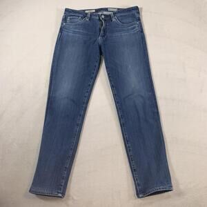 AG Adriano Goldschmied Jeans Womens 29R Blue Prima Mid Rise‎ Cigarette Skinny
